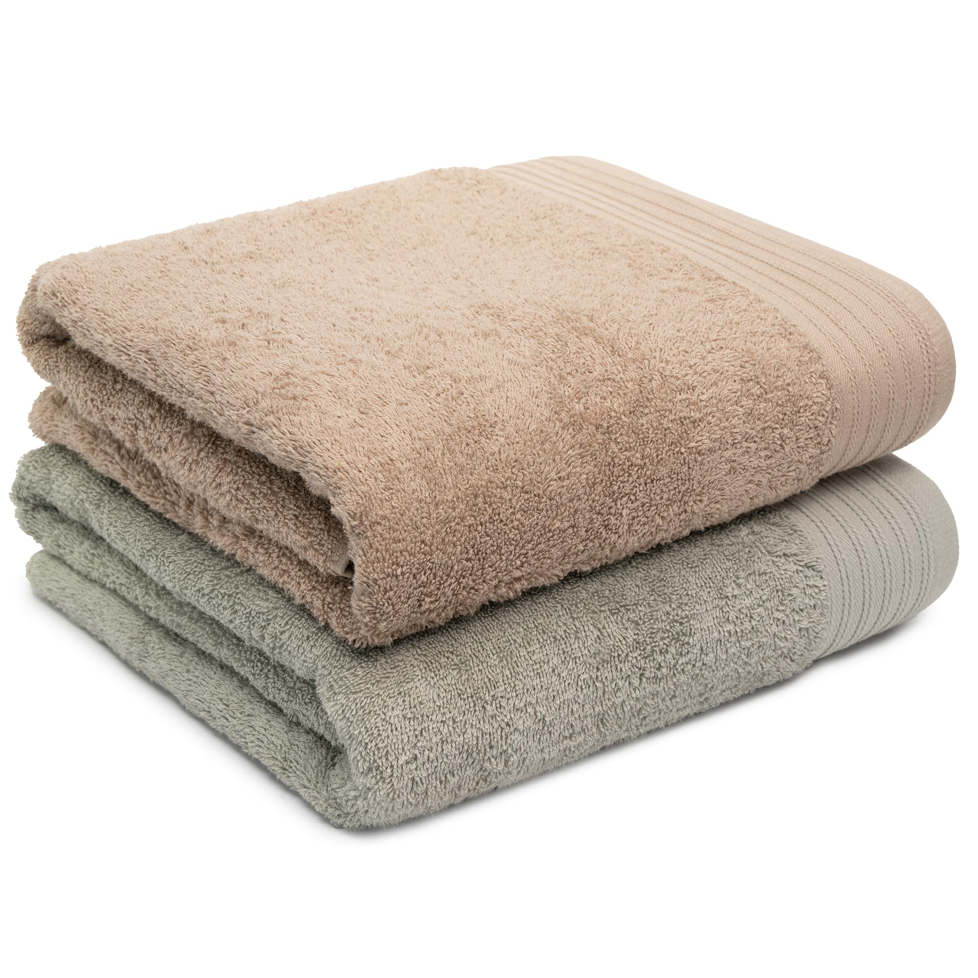 Premium 100% Cotton Bath Towels Set of 2 - 35