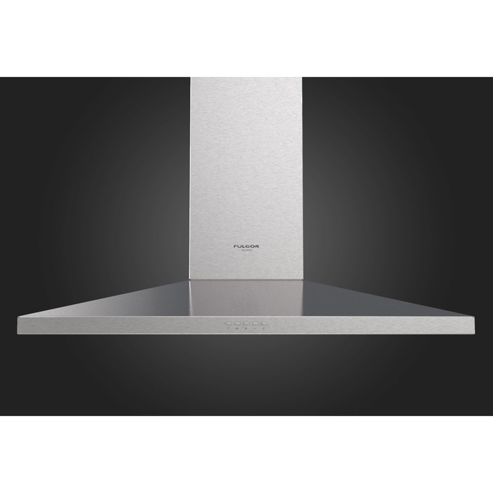 Fulgor Milano 36 Inch 600 CFM Stainless Steel Wall Mount Range Hood - F4CW36S1 | Powerful Kitchen Ventilation for Gas Stoves & Cooking Areas