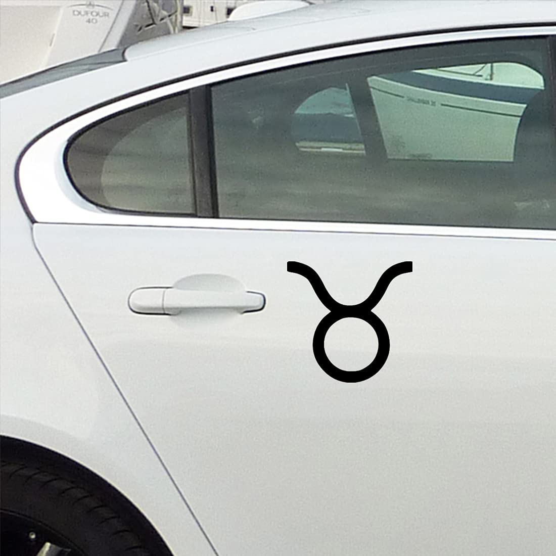Premium Taurus Zodiac Sign Vinyl Decals (Set of 2) - Waterproof Durable Stickers for Laptop, Phone, Car, Helmet & Home Decor - Perfect for Astrology Lovers, Room Wall Art, and Personalized Gifts
