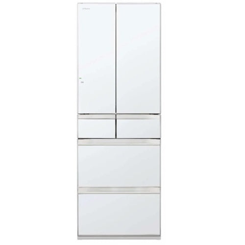 Hitachi R HV490WS XK/XW/X 485L Multi-Door Refrigerator - Large Capacity French Door Fridge with Energy Star Rating - Perfect for Modern Kitchens & Family Homes