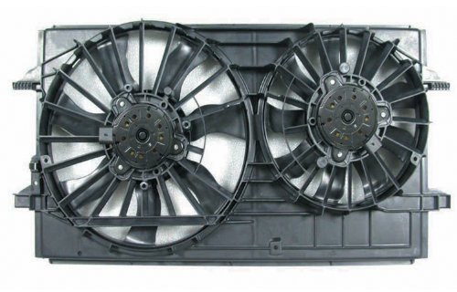 04-08 Chevy Malibu & Malibu Maxx AC Condenser with Cooling Fan (2.2L 3.5L 3.9L) | 05-08 Pontiac G6 Radiator Fan Assembly (2.4L 3.5L) | Dual Function AC Condenser & Cooling Fan with Shroud & Motor | Perfect for Summer Cooling & Engine Temperature Control