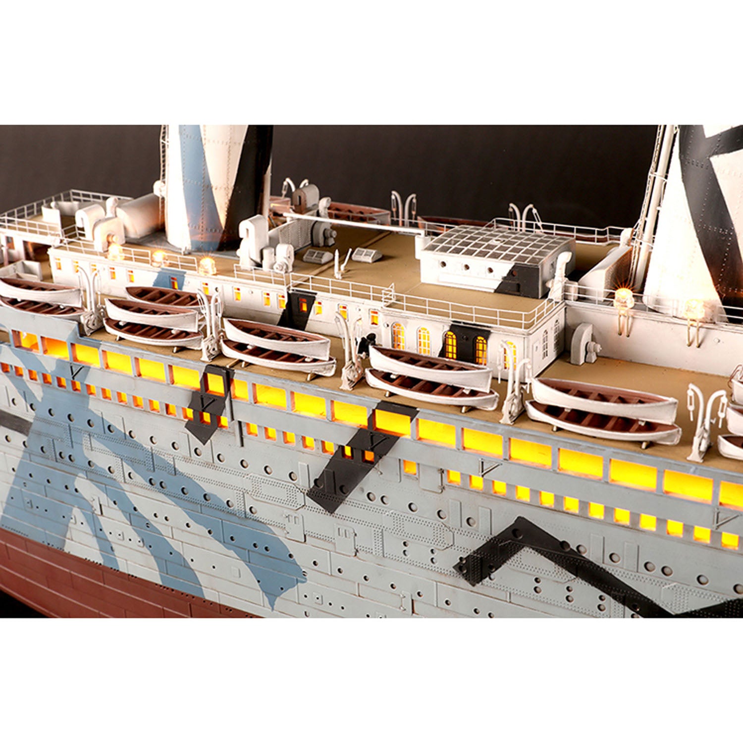 Trumpeter 1/200 Scale Olympic & Britannic Ship Model Lighting Kit - Highly Detailed Parts for Trumpeter 03720 & 03721 - Perfect for Model Ship Building, Collectors, and Historical Displays