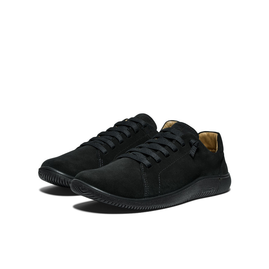 Men's KNX Suede Lace-Up Casual Shoes - Black/Black | Comfortable & Stylish for Daily Wear, Work & Outdoor Activities