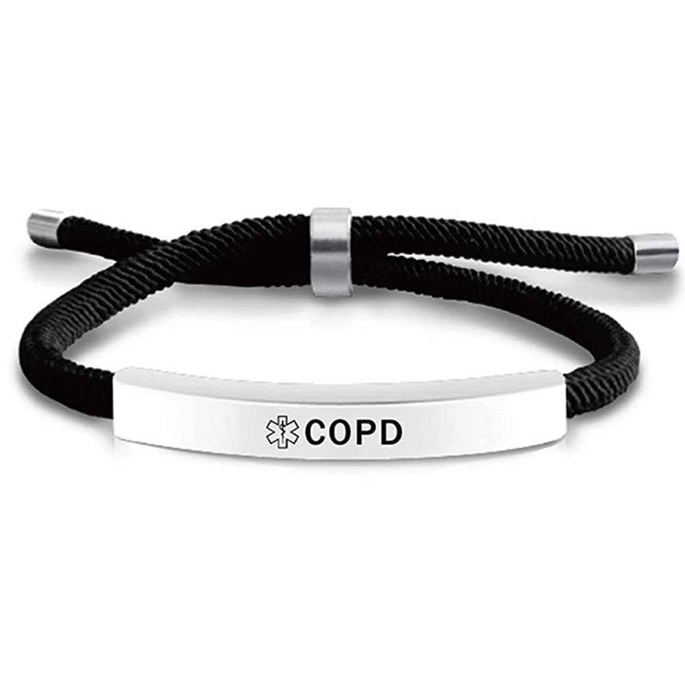 Stainless Steel Medical Alert Bracelet for SOS Emergency - Adjustable Safety ID Bracelet for Allergies, Diabetes & Medical Conditions - Perfect for Daily Wear & Emergency Situations