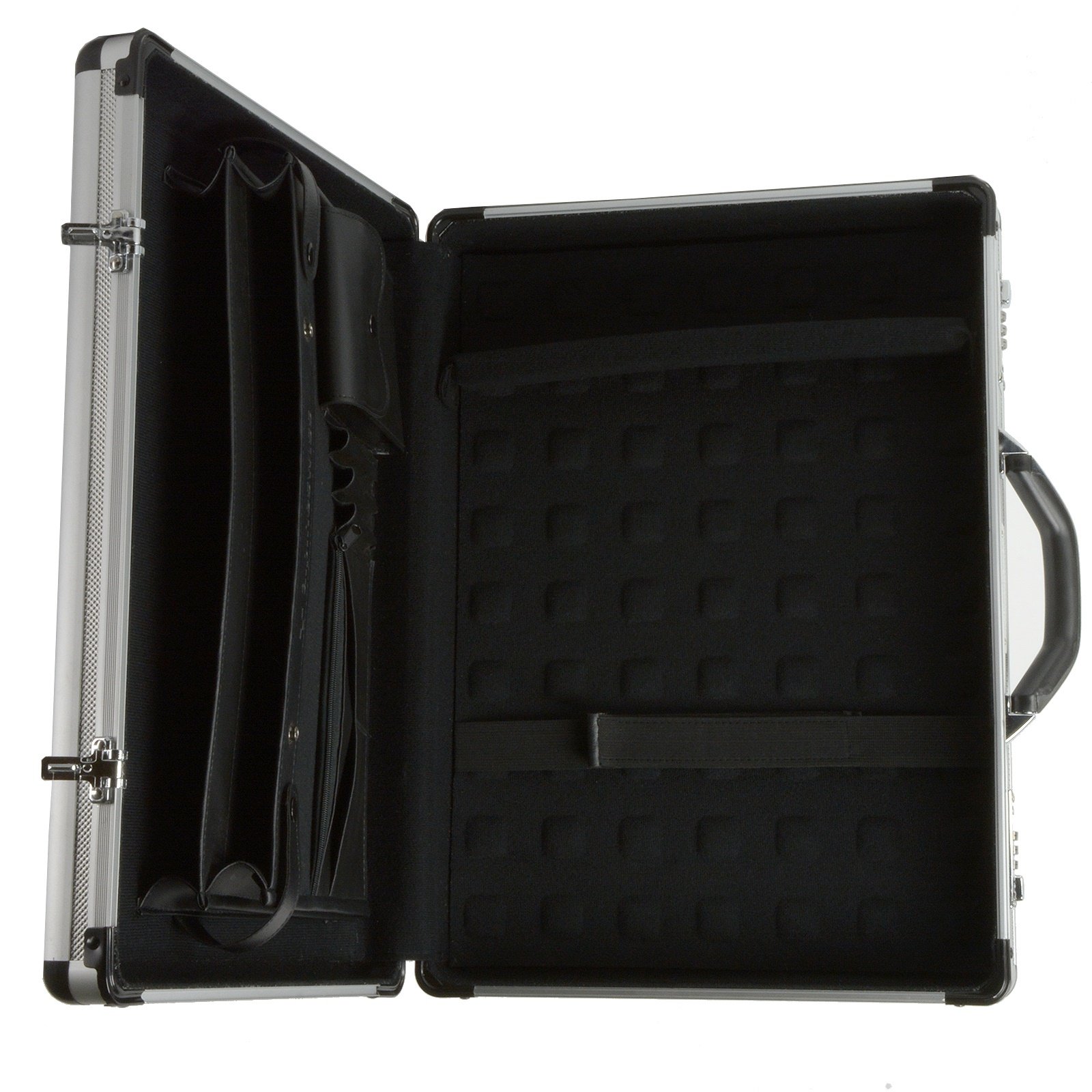 Alpine Swiss Aluminum Attache Case - Padded Laptop Briefcase with Combo Lock, Hard Sided Business Carry On for Men & Women | Perfect for Office, Travel & Business Meetings