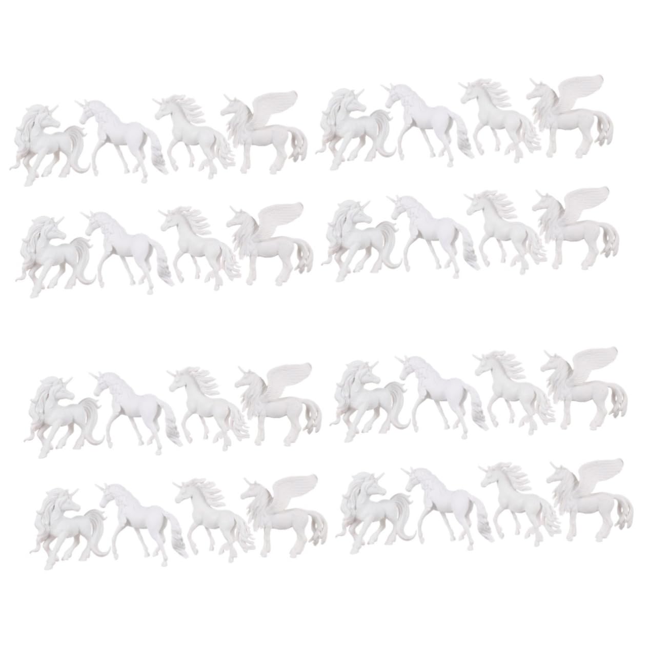 32 Pcs DIY Unicorn Painting Kit - White Embryo Unicorn Coloring Toys for Girls, Kids Art Supplies, Animal Suite Crafts - Perfect for Birthday Gifts, Party Favors & Creative Home Decor