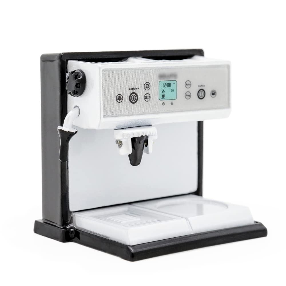 Odoria 1/12 Scale Miniature Coffee Maker - Realistic Dollhouse Kitchen Accessory for DIY Crafts, Model Scenes & Collectors - Perfect for Miniature Displays, Dioramas & Dollhouse Decor