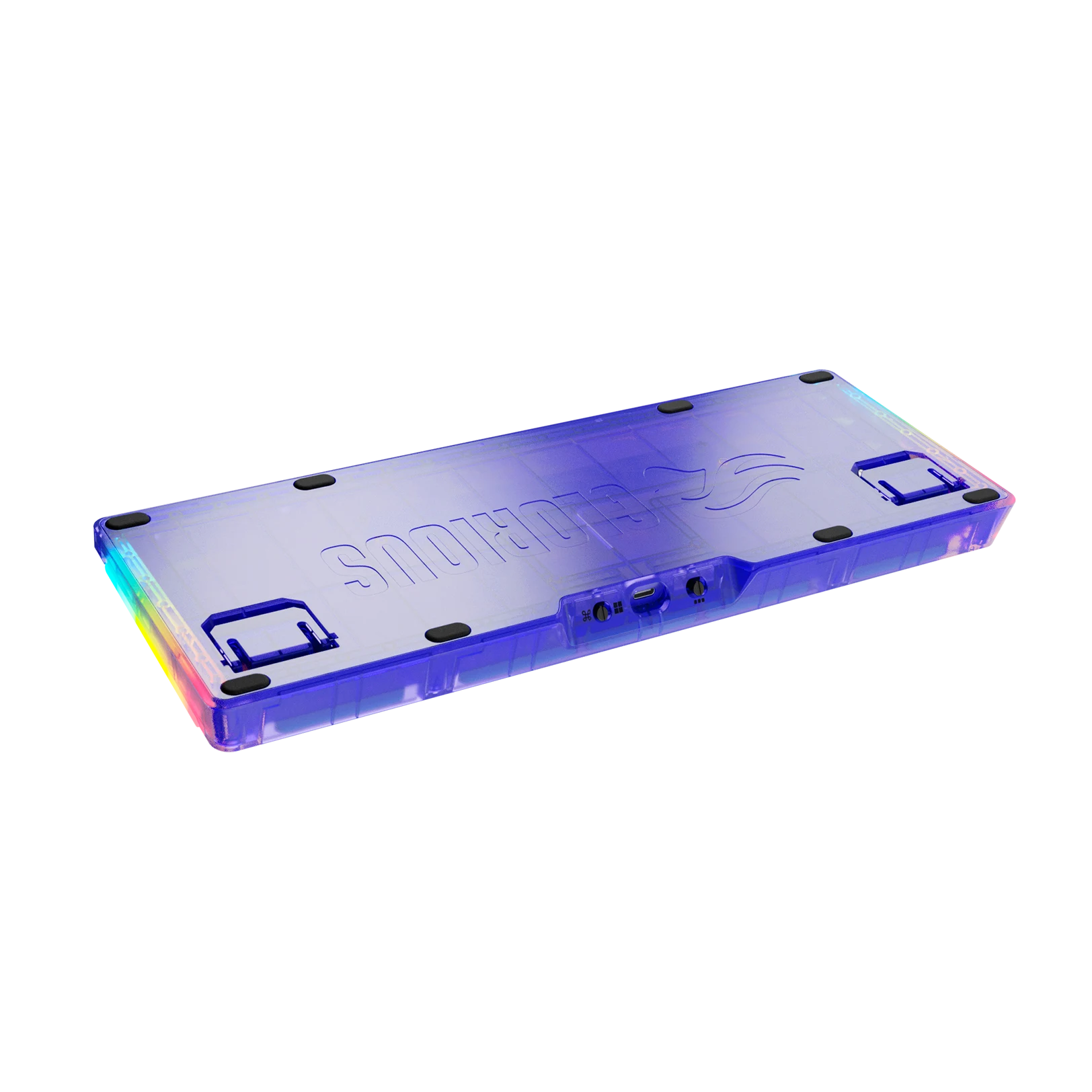 GMMK 3 65% Keyboard Bottom Case - EXO Purple Plastic Replacement Part for Custom Mechanical Keyboards | Perfect for Gaming, Typing & PC Builds