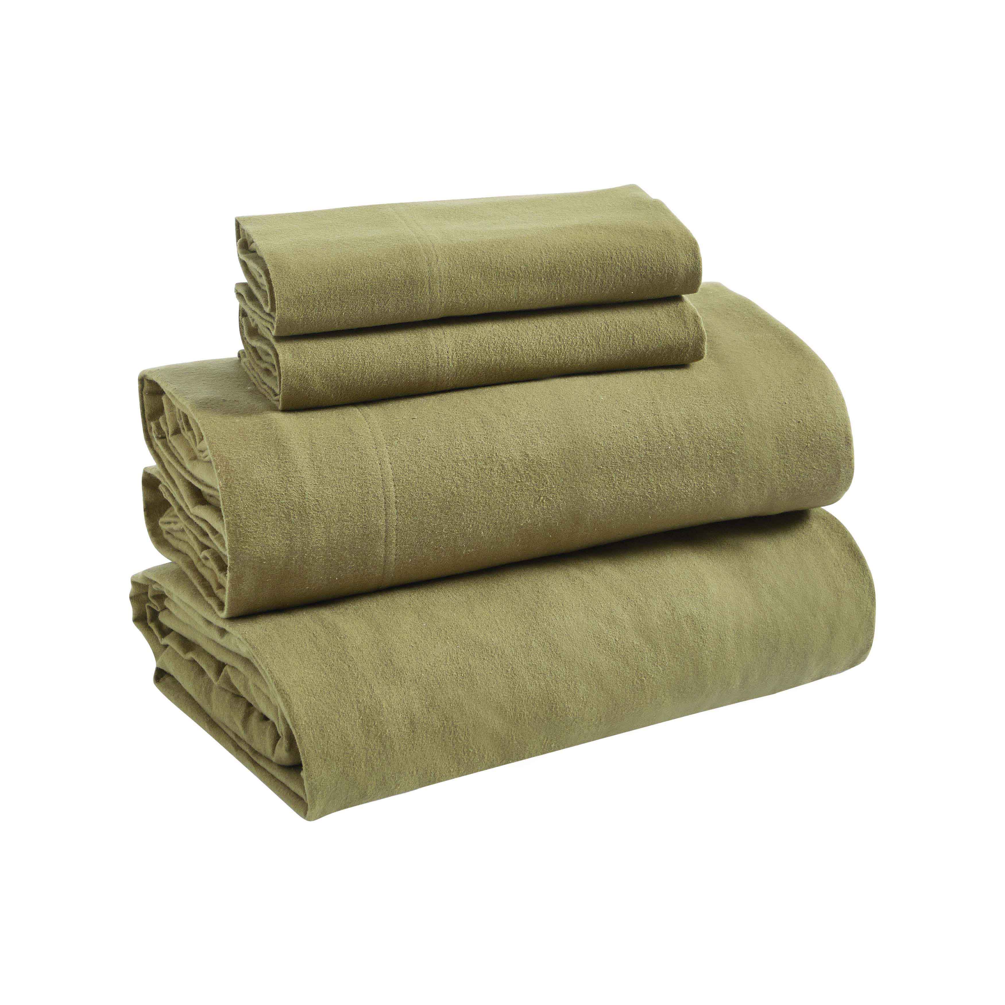 Premium Rome Flannel Cotton Solid Brushed Deep Pocket Sheet Set - Ultra Soft & Cozy Bedding for Winter - Perfect for Master Bedroom, Guest Room & Dorm Use