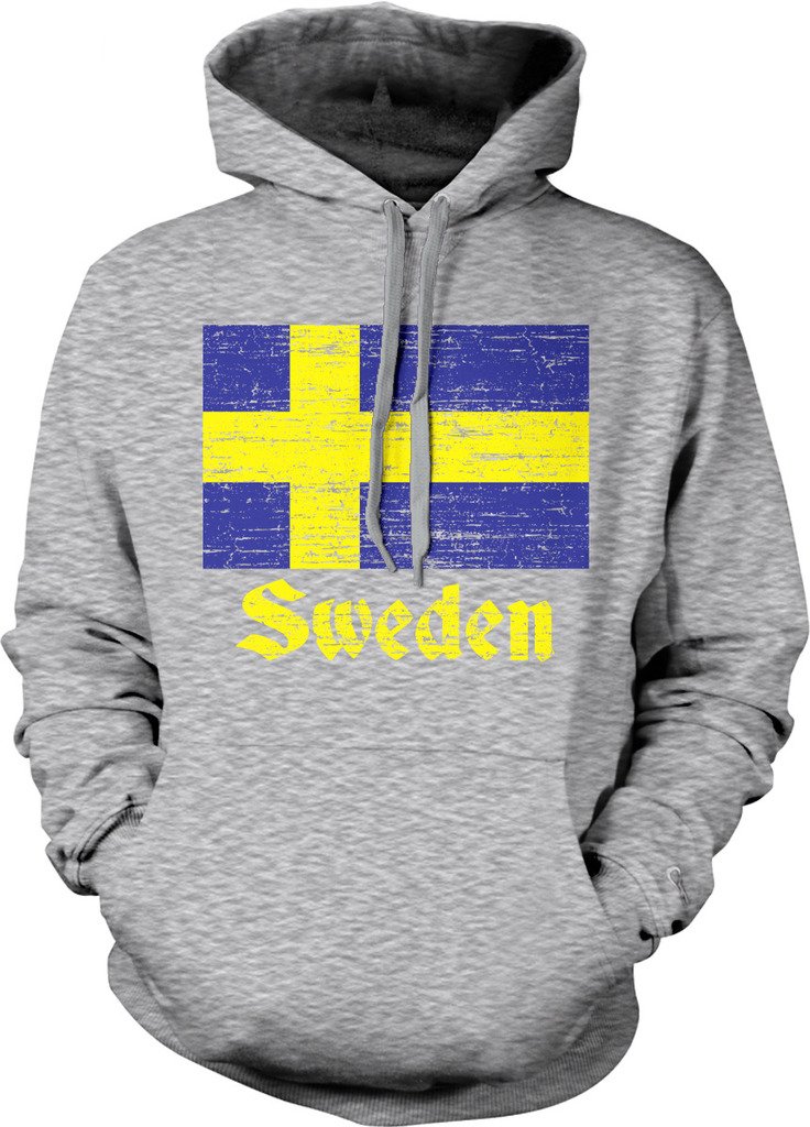 Swedish Flag Hooded Sweatshirt - Sverige Pride Pullover | Unisex Fleece Hoodie for National Day, Football Games & Outdoor Activities
