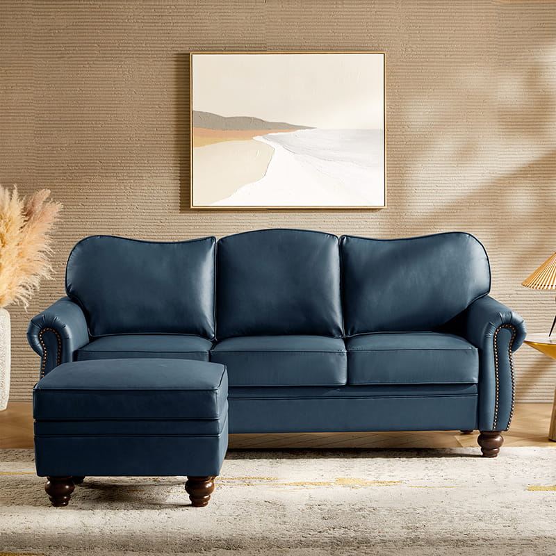 Amelia 2-Piece Living Room Furniture Set - Sofa & Loveseat (Multiple Styles Available) - Perfect for Small Spaces & Cozy Apartments