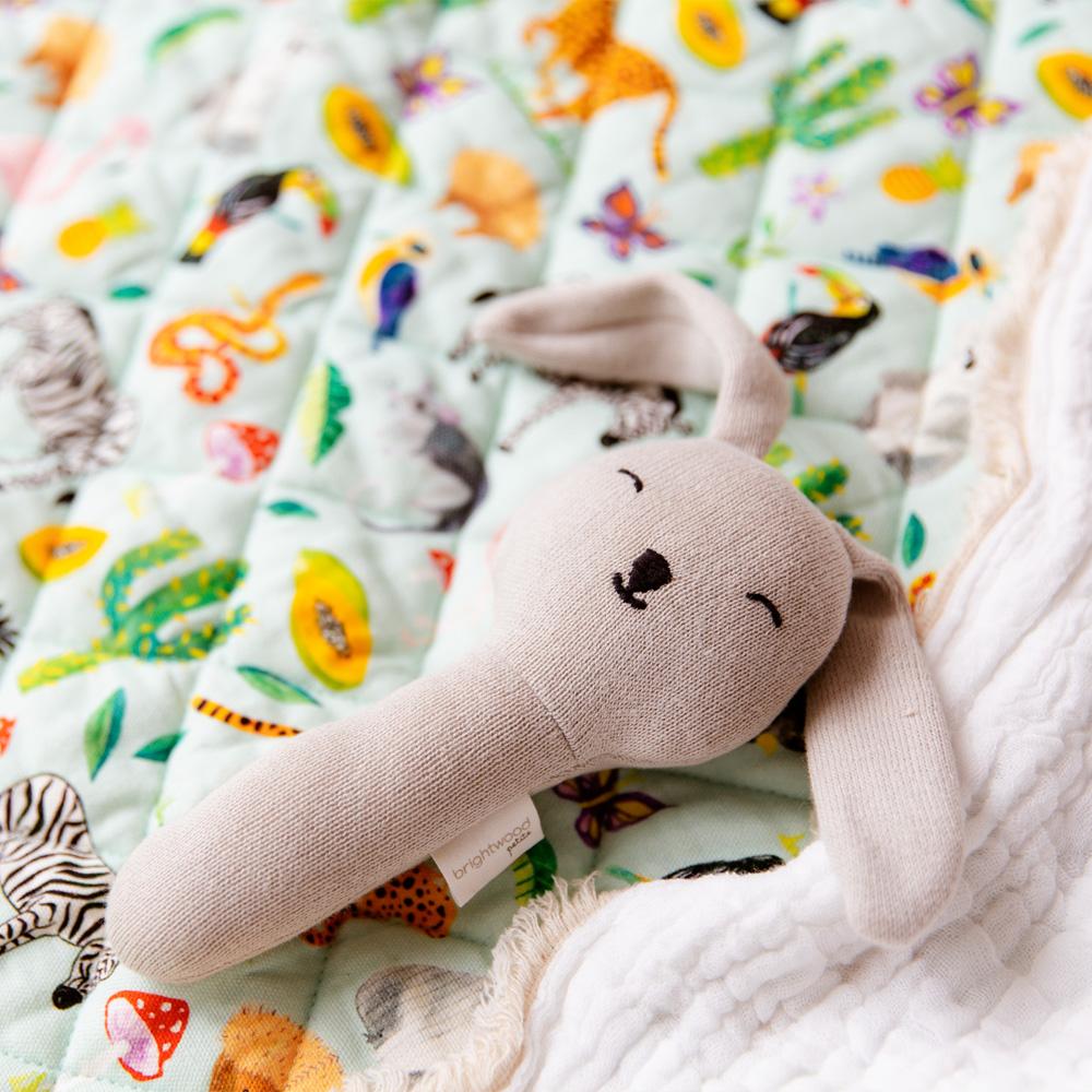 Kangaroo Soft Baby Rattle Toy - Cute & Safe Teething Toy for Infants & Toddlers - Perfect for Playtime, Sensory Development & Early Learning