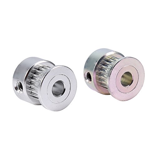2GT Timing Belt Aluminum Pulley - Smooth 3D Printer Pulley for High Precision Printing | CNC Machined Aluminum Alloy for Durability | Perfect for 3D Printers, CNC Machines & DIY Projects