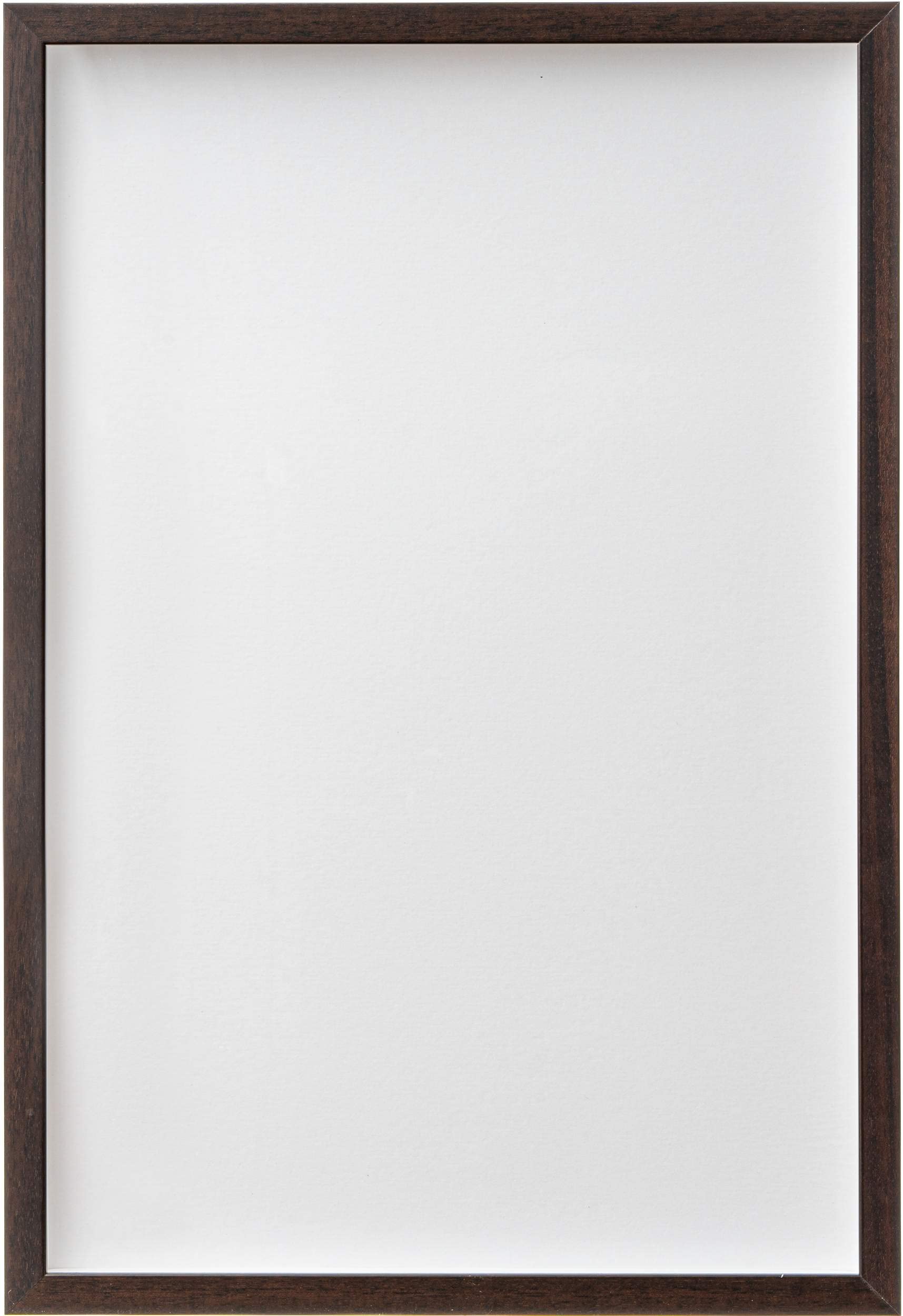 26x36 Shadow Box Frame - Traditional Walnut Finish Display Case with 1