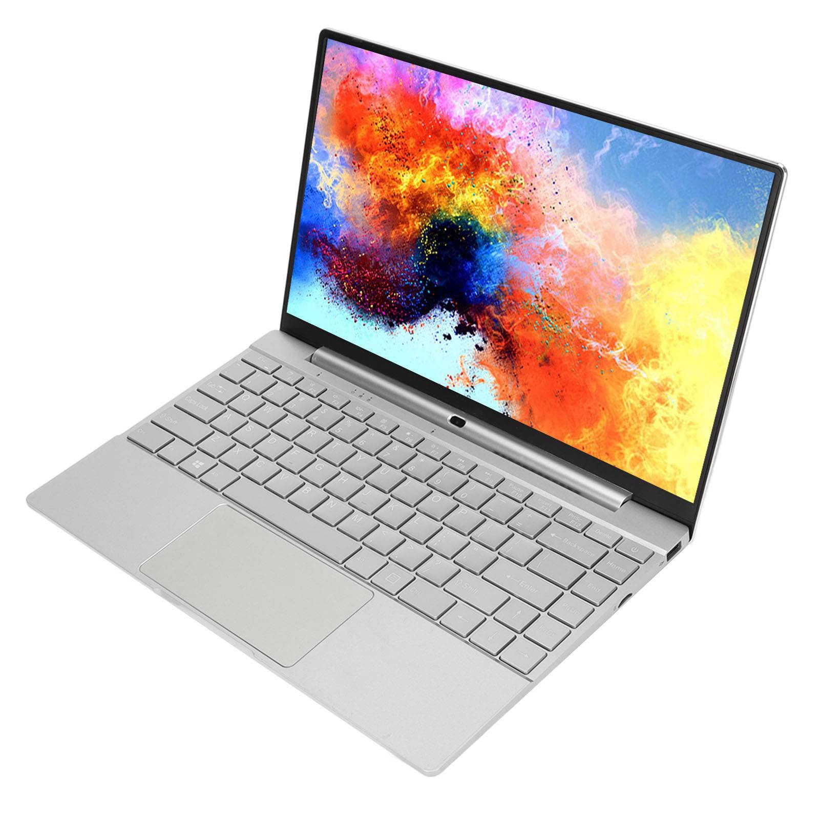 Tangxi 14 Inch Ultra Slim Laptop - Intel N5095 CPU, Full HD IPS Display, Metal Body, Backlit Keyboard & Trackpad - Silver (6GB RAM + 256GB SSD) - Perfect for Business, School & Travel