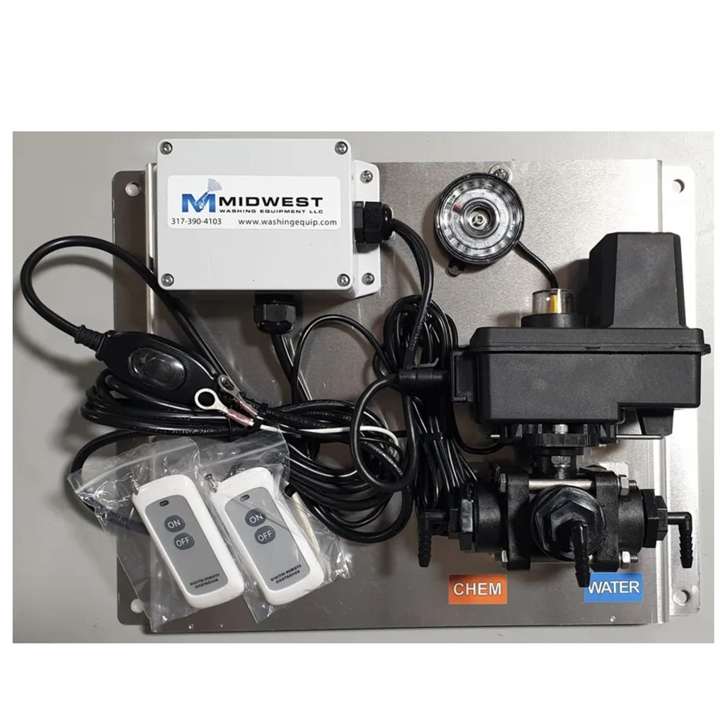 MWE Pressure Washer Remote Rinsing Module - Downstream Injection System for Detergent & Chemical Application | Perfect for Car Washing, House Cleaning & Outdoor Surface Maintenance