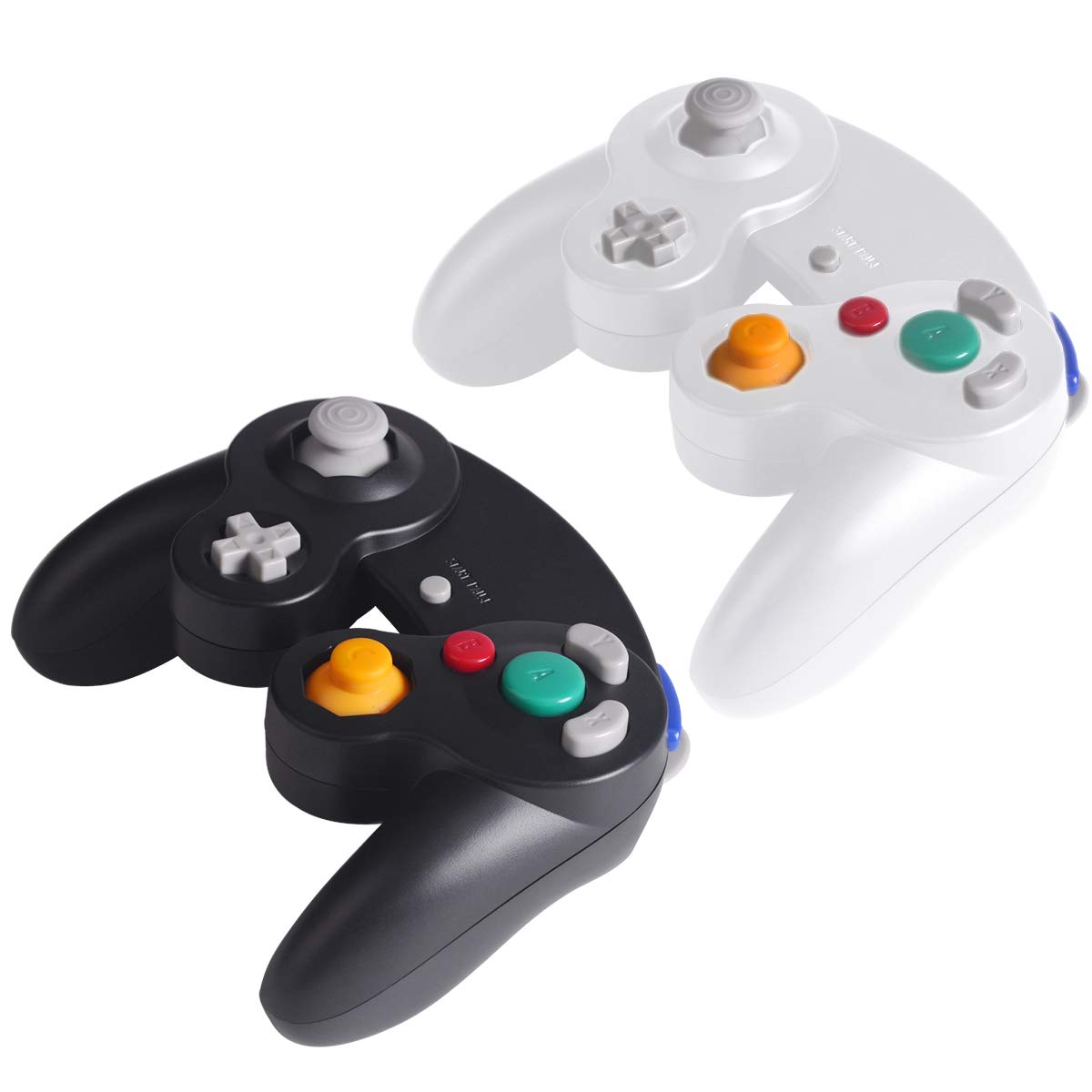 TechKen Classic Wired Game Controller for Nintendo GameCube, Wii U, Switch & PC - Compatible with Super Smash Bros - Black & White - Perfect for Gaming Tournaments & Retro Gaming Sessions