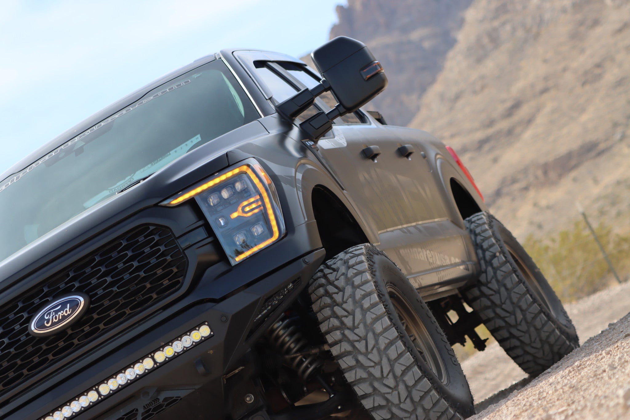 21-23 Ford F150 & F150 Raptor NOVA Series LED Projector Headlights - Black Housing - Upgrade Your Truck's Lighting for Night Driving & Off-Road Adventures