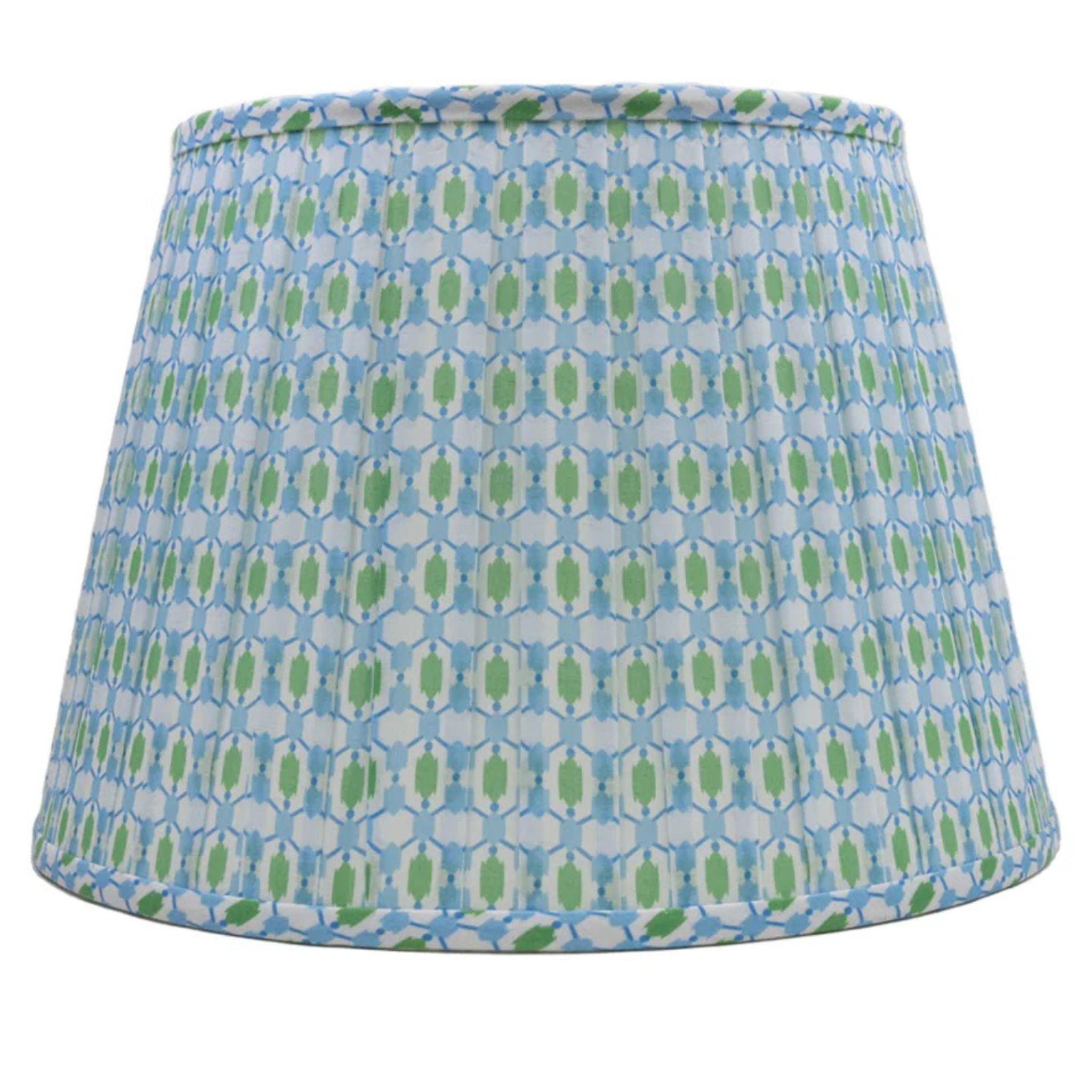 Blue Amy Printed Lampshade - Vintage Floral Bedroom Lighting Decor for Home & Nursery