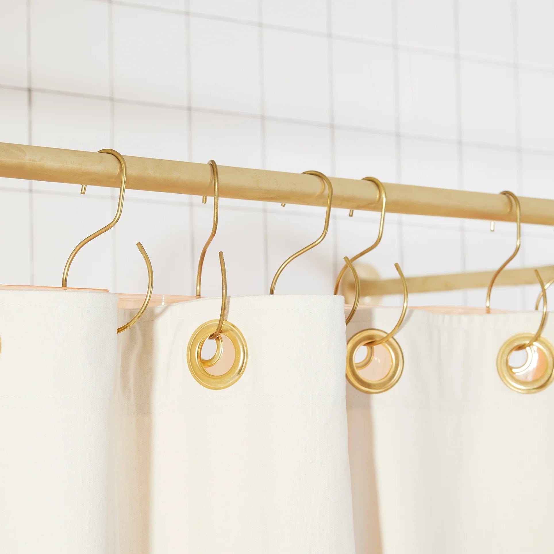 Orient Clay Canvas Shower Curtain - Waterproof Bathroom Decor for Modern & Rustic Homes - Perfect for Bathrooms, Showers, and Spa Retreats