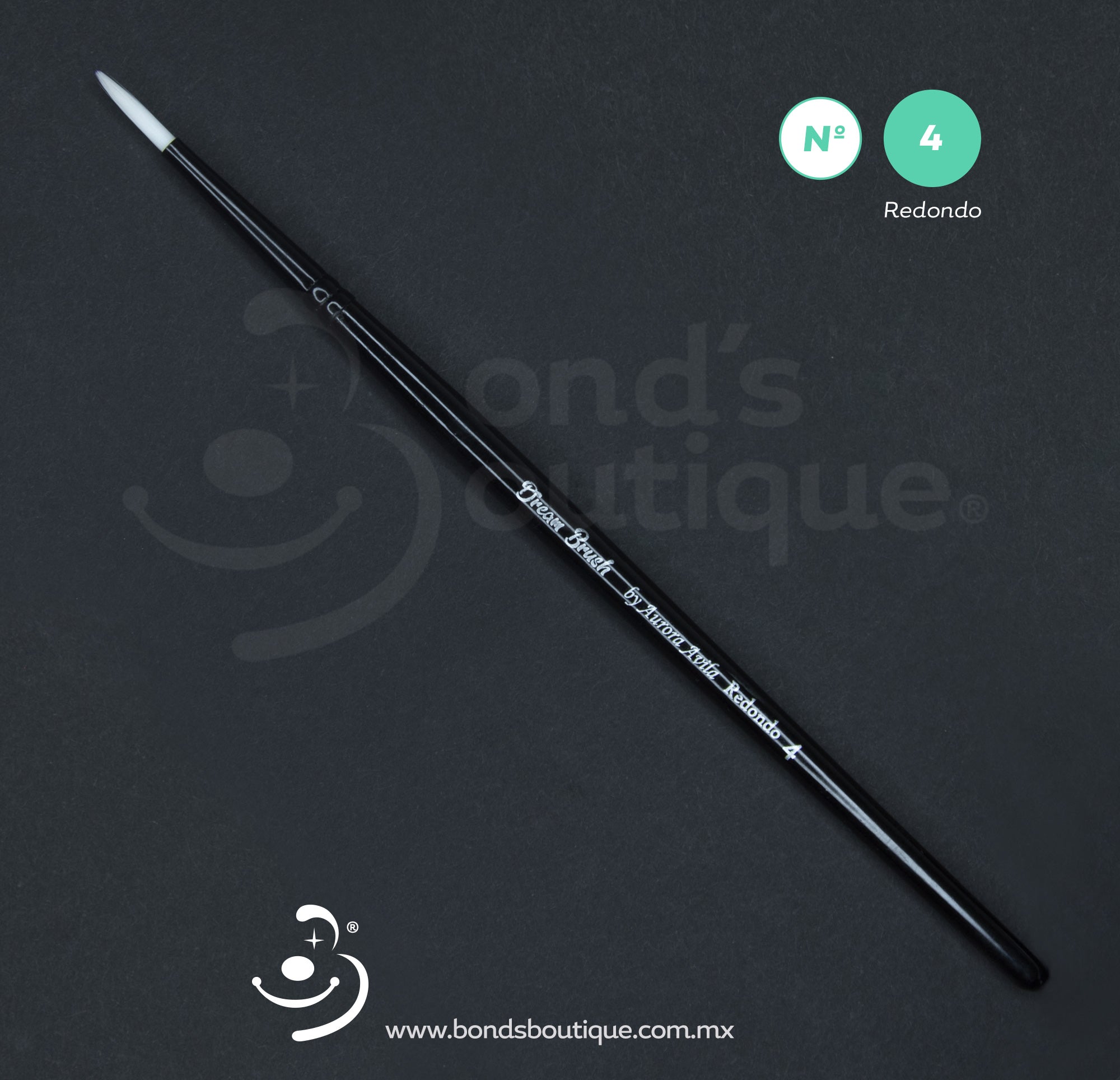 Dream Brush Redondo #4 - Professional Makeup Brush for Flawless Foundation & Blending - Perfect for Everyday Makeup, Contouring & Airbrush Finish