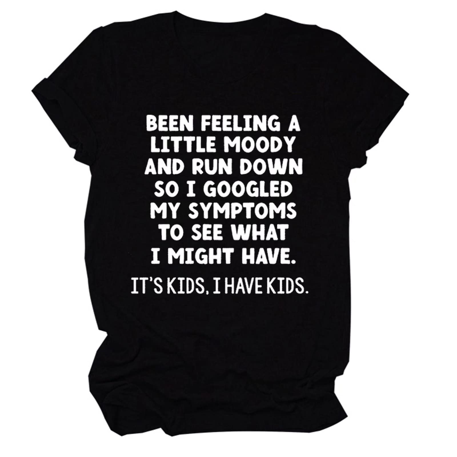 Funny Mama Shirts for Women - Sarcastic Letter Print Short Sleeve T-Shirt | Cute Mom Tees with Humorous Sayings | Perfect for Mother's Day, Family Outings & Playdates