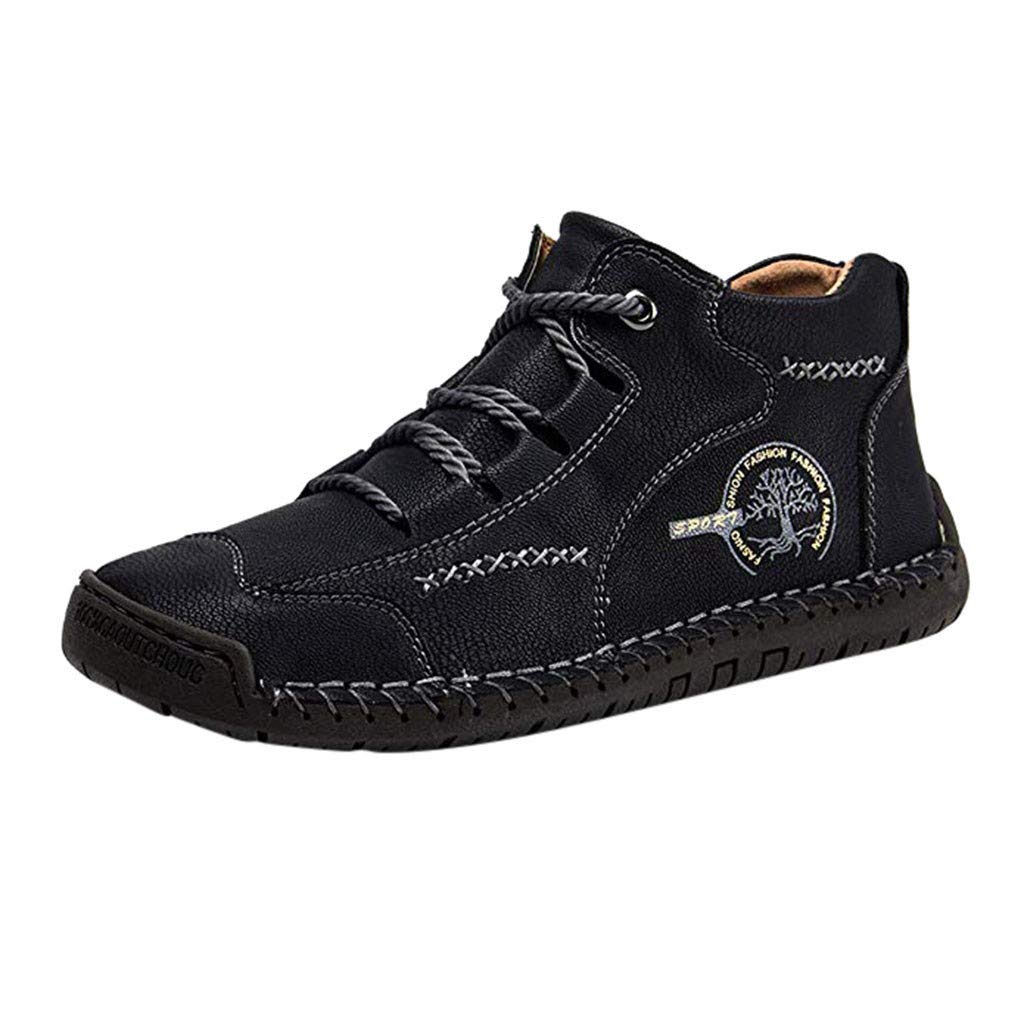 **Men's Vintage Leather Loafers - Breathable Comfortable Driving Shoes for Outdoor & Casual Wear | Perfect for Walking, Travel & Daily Use**