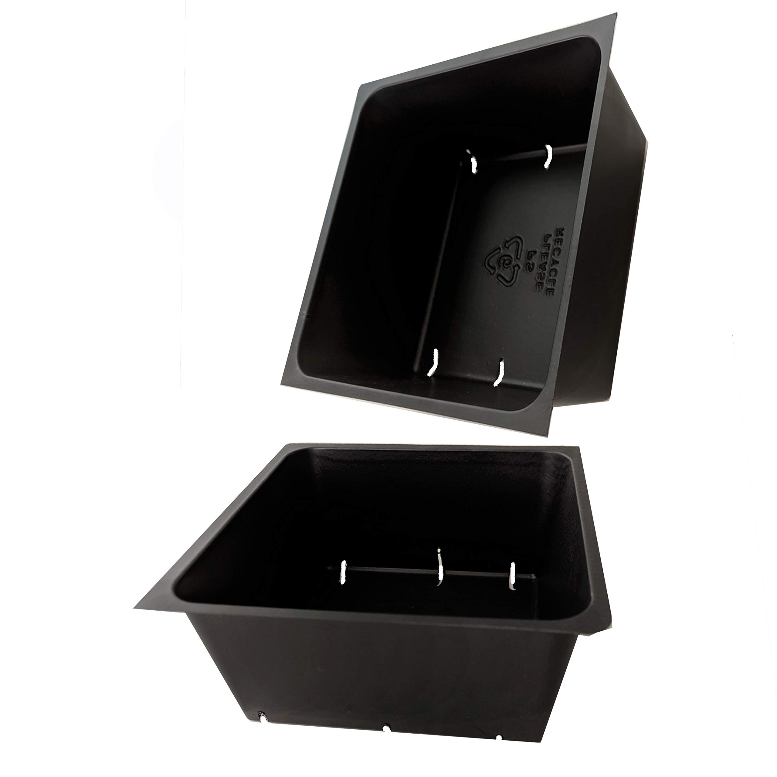 5x5x2 Inch Seedling Trays with Drain Holes - 10 Pack for Greenhouse & Indoor Gardening