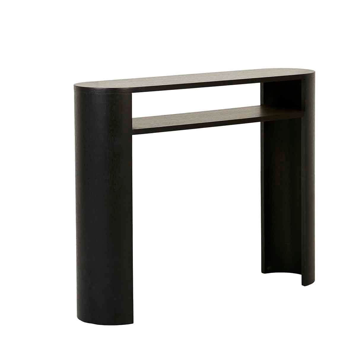 Classic Oval Small Shelf Console - Elegant Entryway Table for Hallway, Living Room & Bedroom Decor | Perfect for Storage & Display
