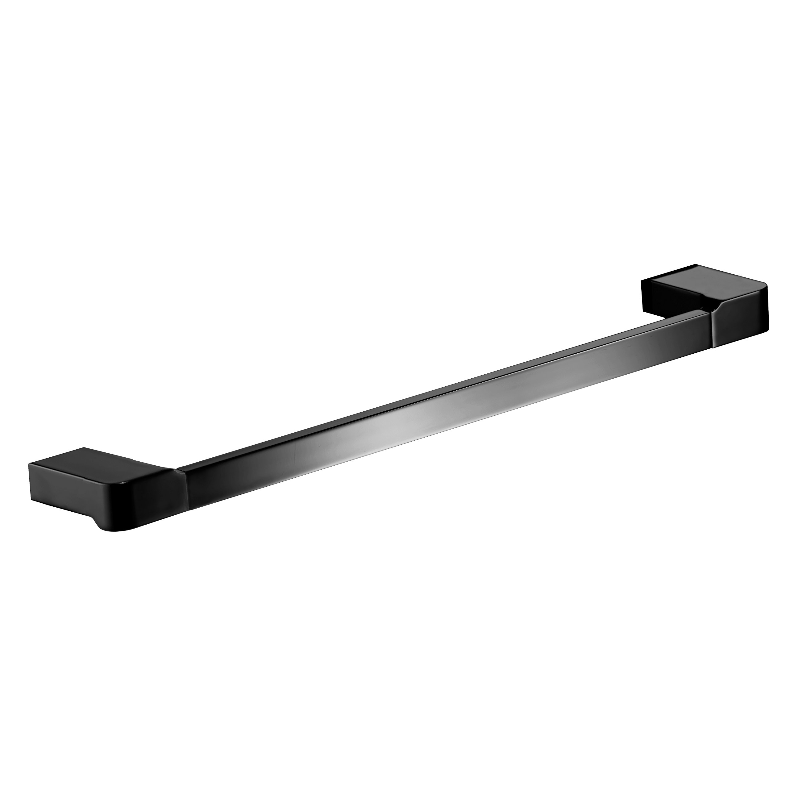 Yass Matte Black Small Towel Rail Holder - 14 Inch Bathroom Bar Rack for Hand & Face Towels | Space-Saving Bath Organizer | Perfect for Small Bathrooms, Apartments & Vanities