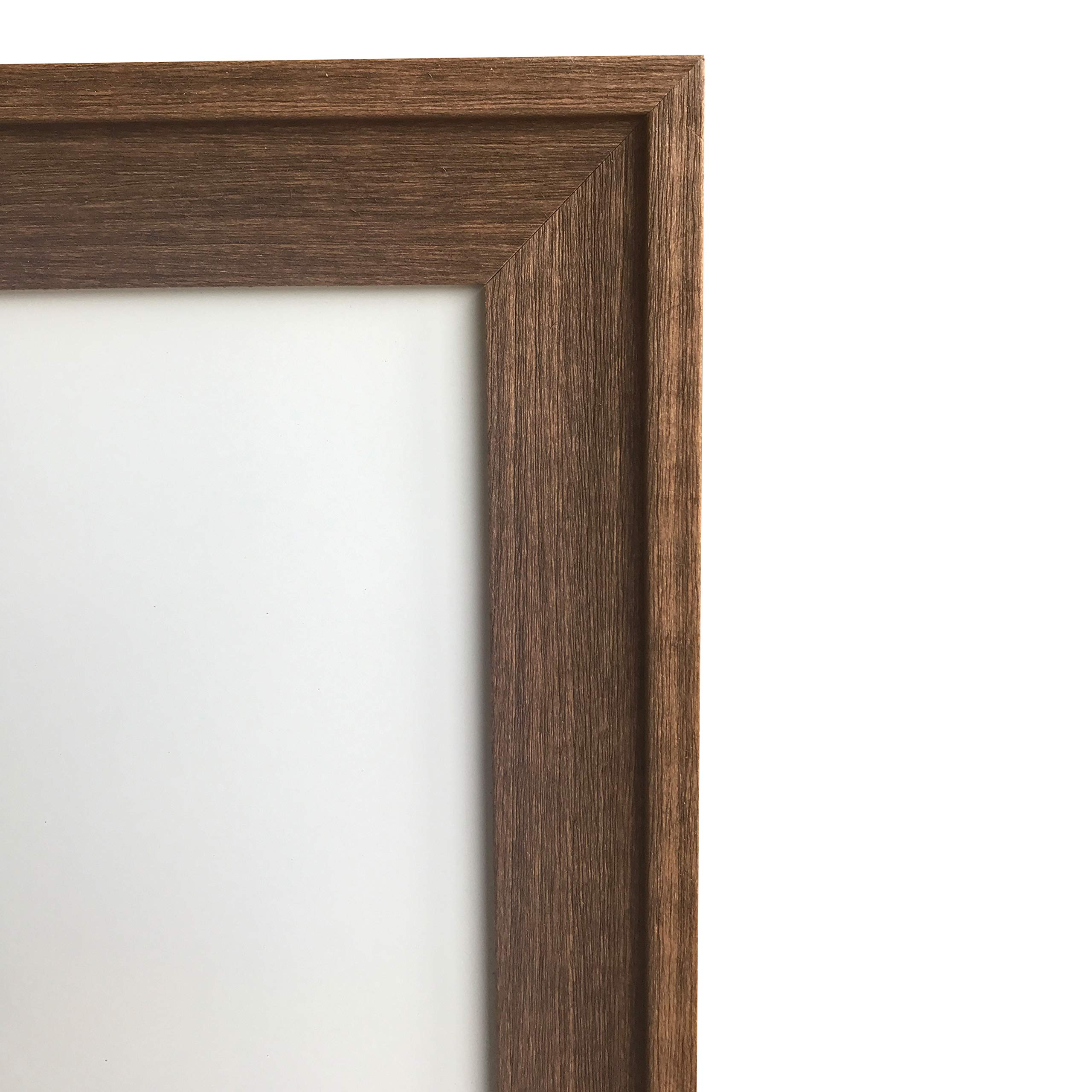 Rustic Brown Wooden Frame Dry Erase Whiteboard - 24