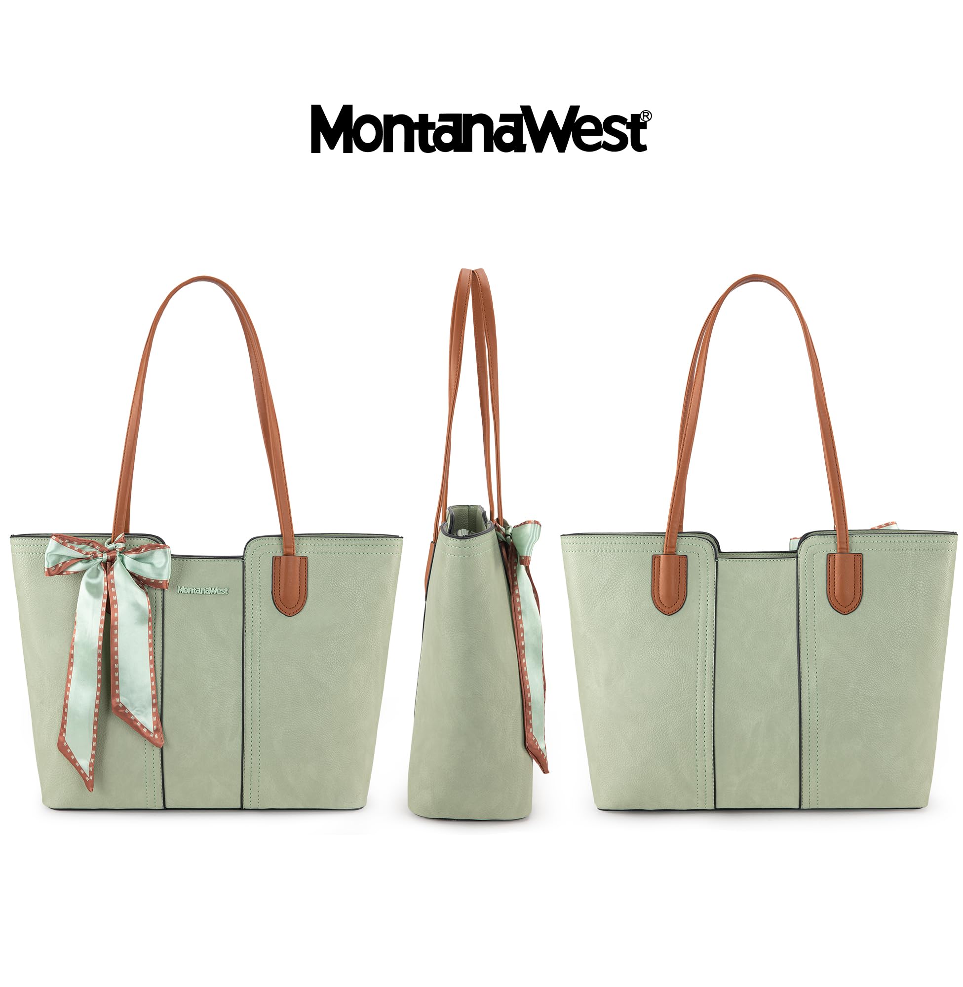 Montana West Women's Medium Tote Bag with Top Handle - Stylish & Spacious Handbag for Work, Travel & Everyday Use