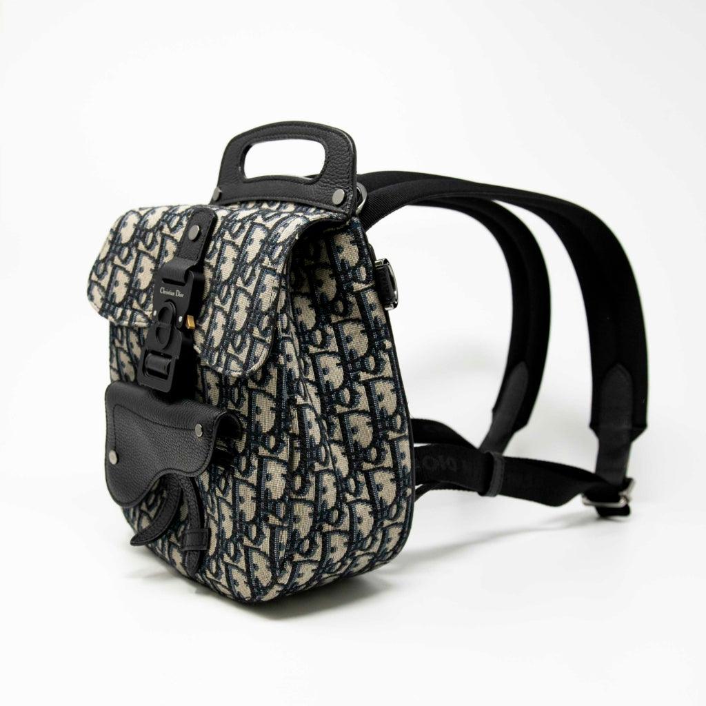 Dior Blue Oblique Mini Gallop Backpack - Luxury Designer Crossbody Bag for Women | Perfect for Travel, Work & Everyday Use
