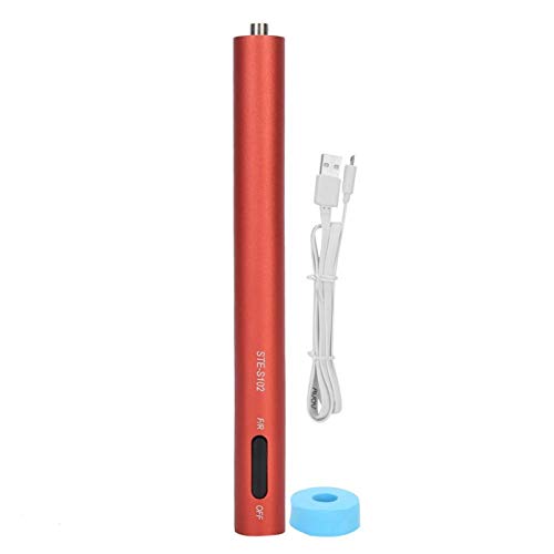 Professional Electric Nail Drill & File Kit - Adjustable Speed Manicure Pedicure Tool for Home & Salon Use | Perfect for Nail Art, Acrylics & Gel Polish Removal (Red)