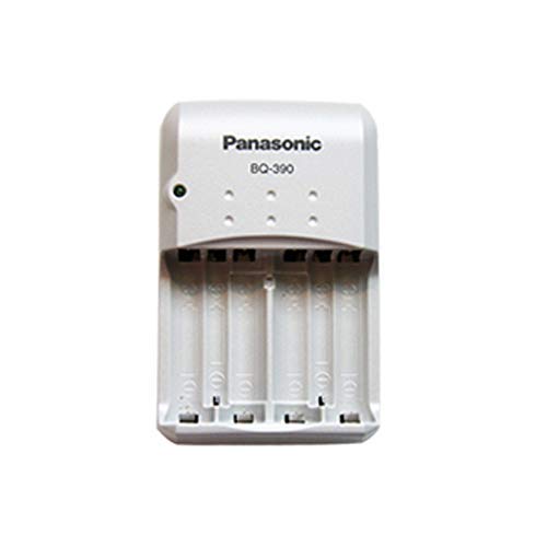 Panasonic BQ-390 Smart Battery Charger for AA & AAA Rechargeable Batteries - Fast Charging for Cameras, Toys, and Electronic Devices