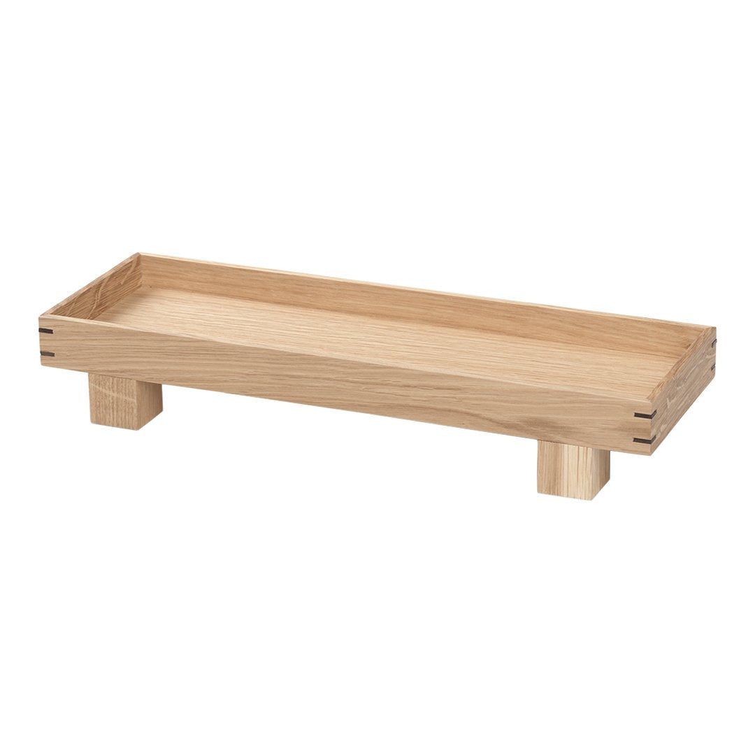 Ferm Living Bon Wooden Tray - Natural Wood Serving Tray for Coffee Table, Breakfast in Bed, Bathroom & Home Decor | Handcrafted Scandinavian Style Wood Tray