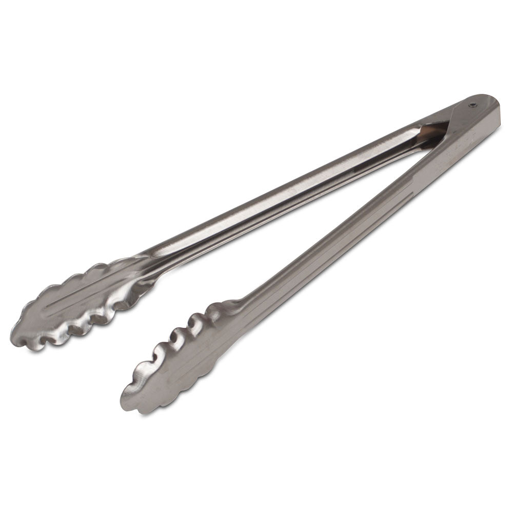 Edlund Heavy Duty Stainless Steel Tongs - Professional Kitchen Tongs for Cooking, Grilling, BBQ & Serving - 12 Inch Restaurant Quality Food Tongs with Secure Lock