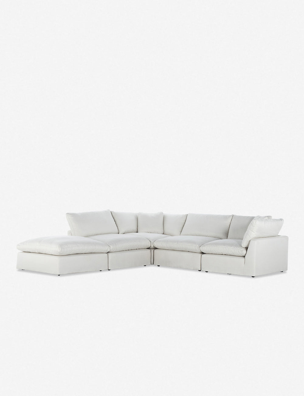 Bernard Sectional Sofa - Modern L-Shaped Couch with Reversible Chaise for Living Room, Family Room, and Home Theater - Comfortable Fabric Upholstery