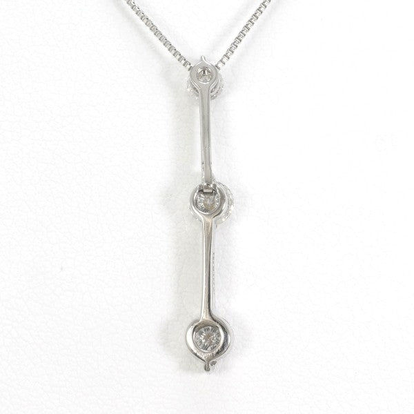 18K White Gold Diamond Necklace for Women - Elegant Dainty Pendant Jewelry Gift for Anniversary, Valentine's Day & Special Occasions