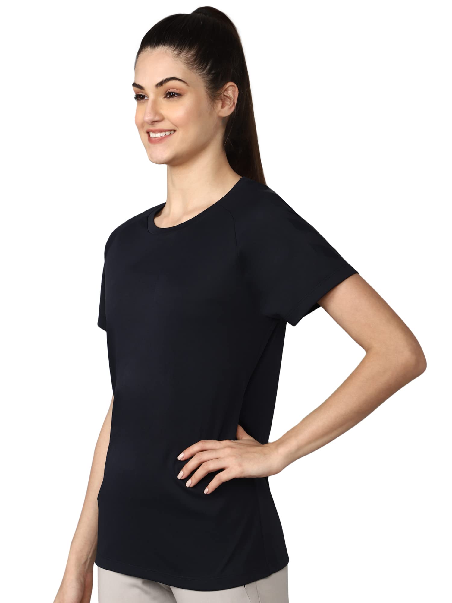 hummel Women's Polyester T-Shirt - Comfortable Casual Short Sleeve Top for Everyday Wear, Gym & Outdoor Activities