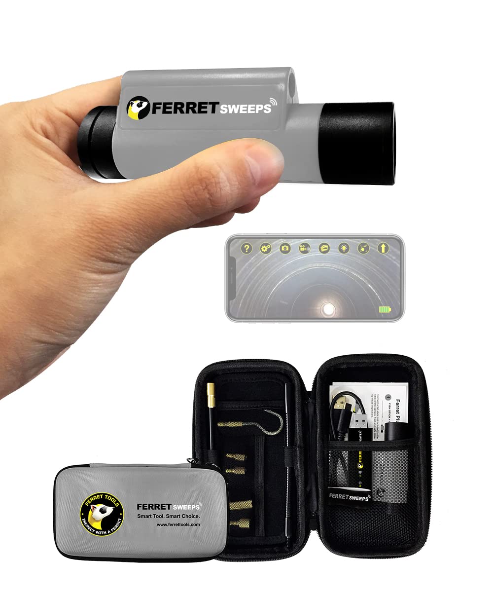720P HD Wireless Inspection Camera with Digital Zoom & Adjustable LED Lights - IP67 Waterproof, Free App & Bar Adapters - Perfect for Plumbing, HVAC, Automotive & Home Inspections