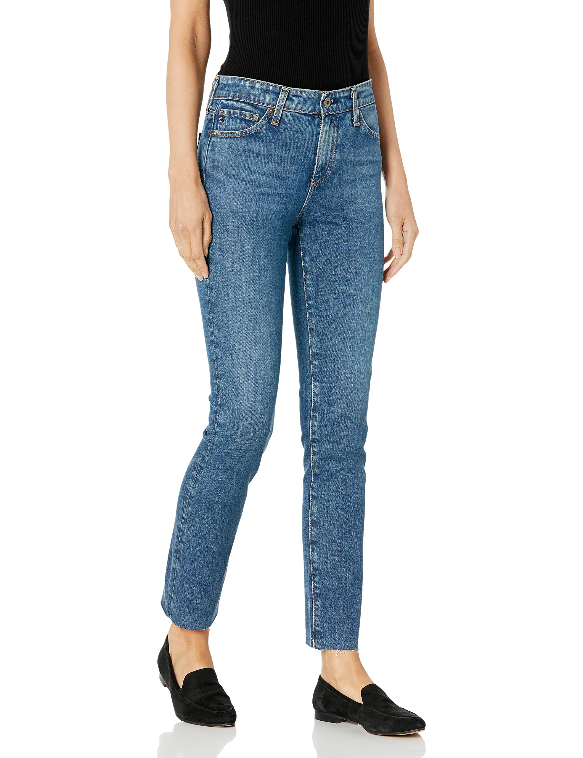 AG Adriano Goldschmied Women's Mari High-Rise Skinny Jeans - Stretch Denim Pants for Casual Wear & Night Out