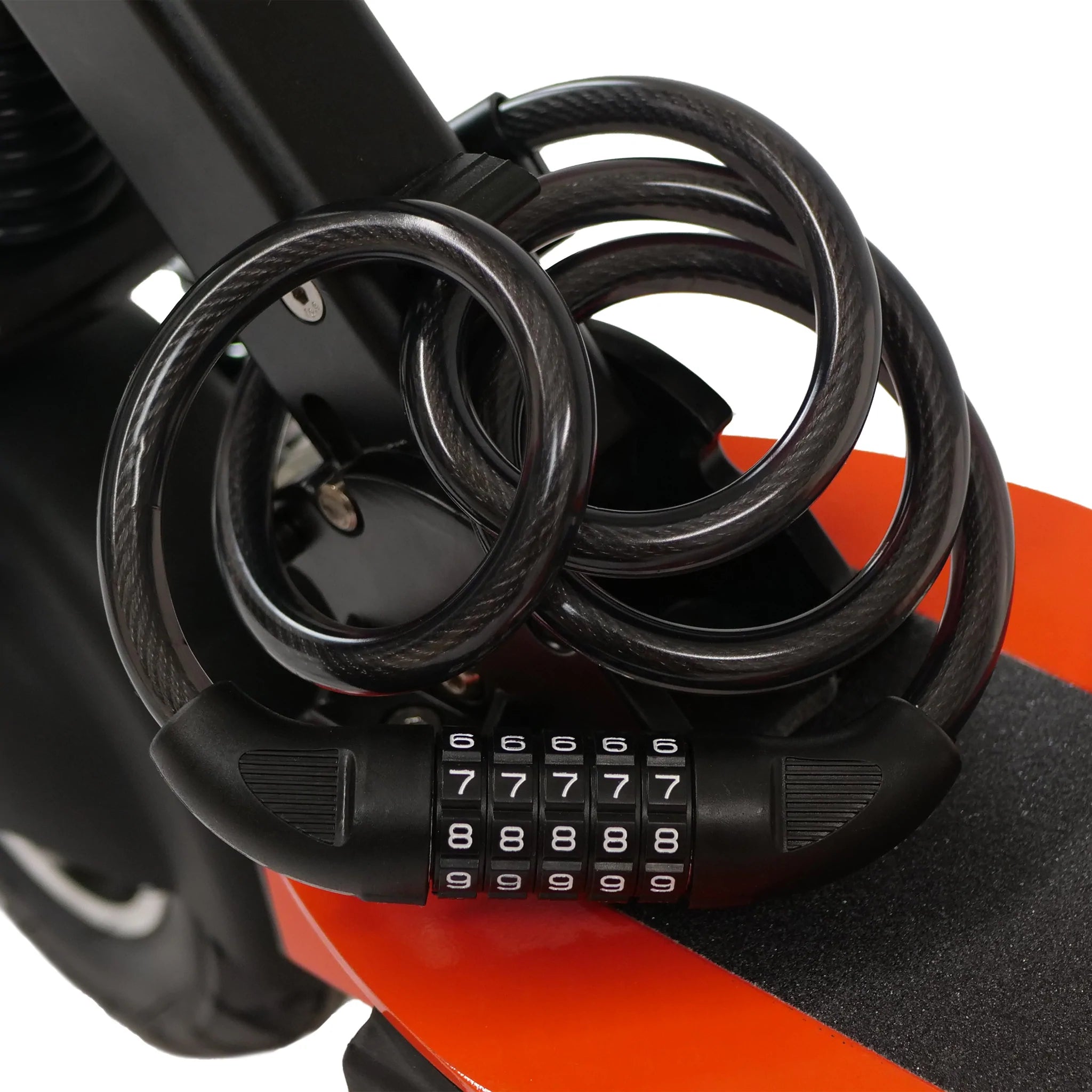 Secure Password Cable Lock for Electric Scooters - Anti-Theft Protection for Commuting, Campus & Urban Travel