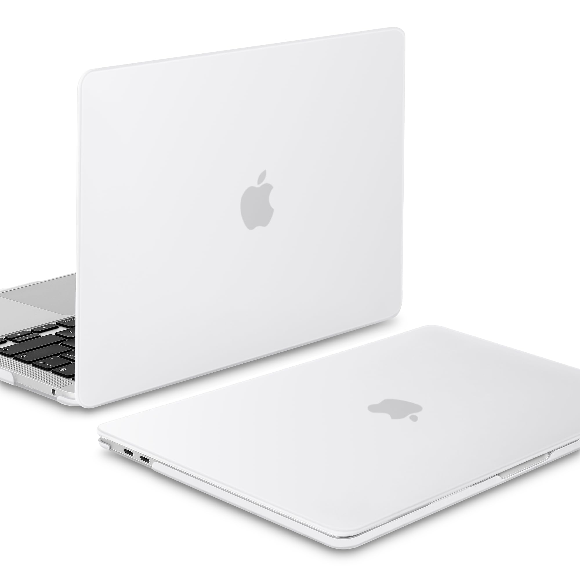 Mektron Matte Hard Plastic Case for MacBook Pro 13 inch (2020-2022 Models A2338 M2/M1 A2289 A2251) - Slim Protective Shell Cover with Touch Bar & Touch ID Compatibility - Transparent MacBook Pro 13 Case for Work, Travel & Everyday Use