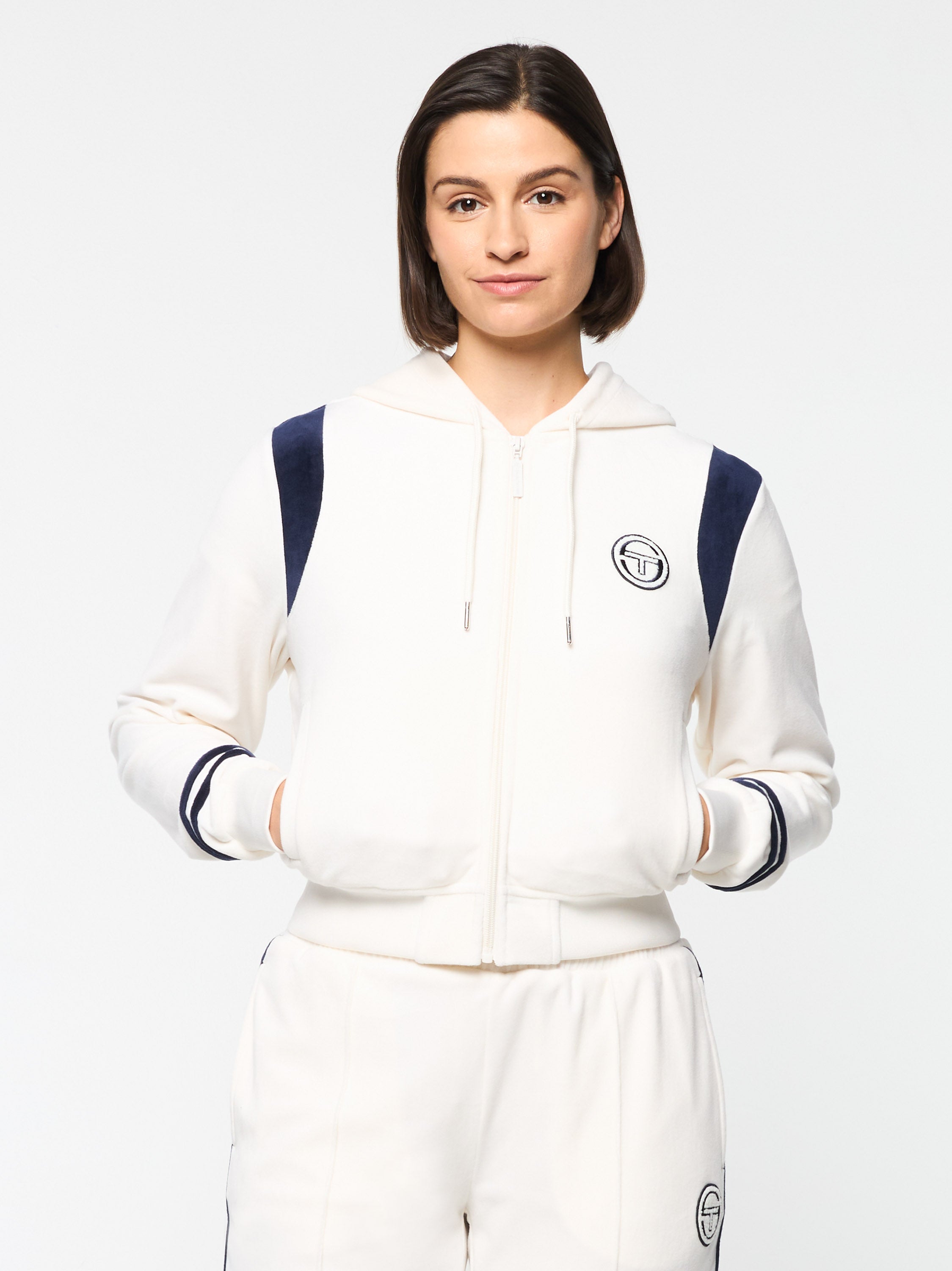 Veneto Velour Zip Up Hoodie for Women - Soft Fleece Pullover with Front Pockets - Cozy Winter Jacket for Casual Outfits & Lounge Wear
