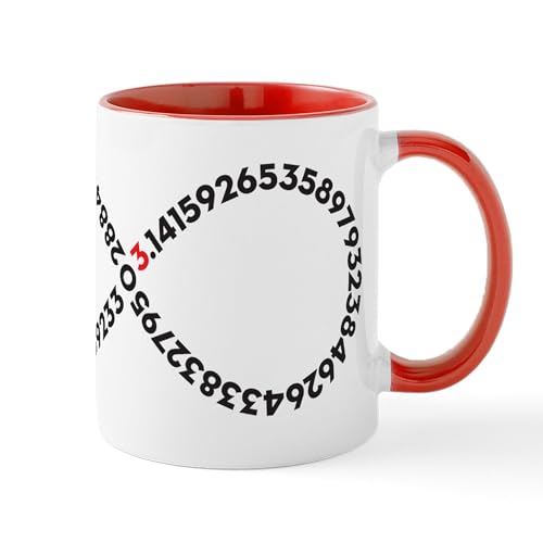 White/Red Inside - Infinity Pi Mug