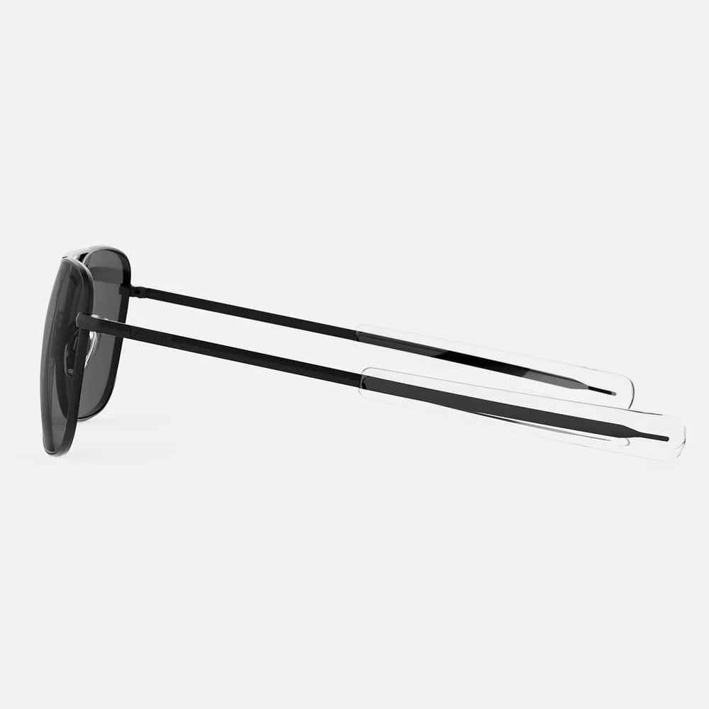Aviator Sunglasses Matte Black & American Grey - Polarized UV Protection for Men & Women - Perfect for Driving, Travel, and Outdoor Activities