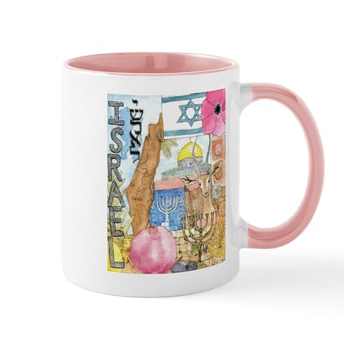 White/Pink Inside - Israel, Mugs