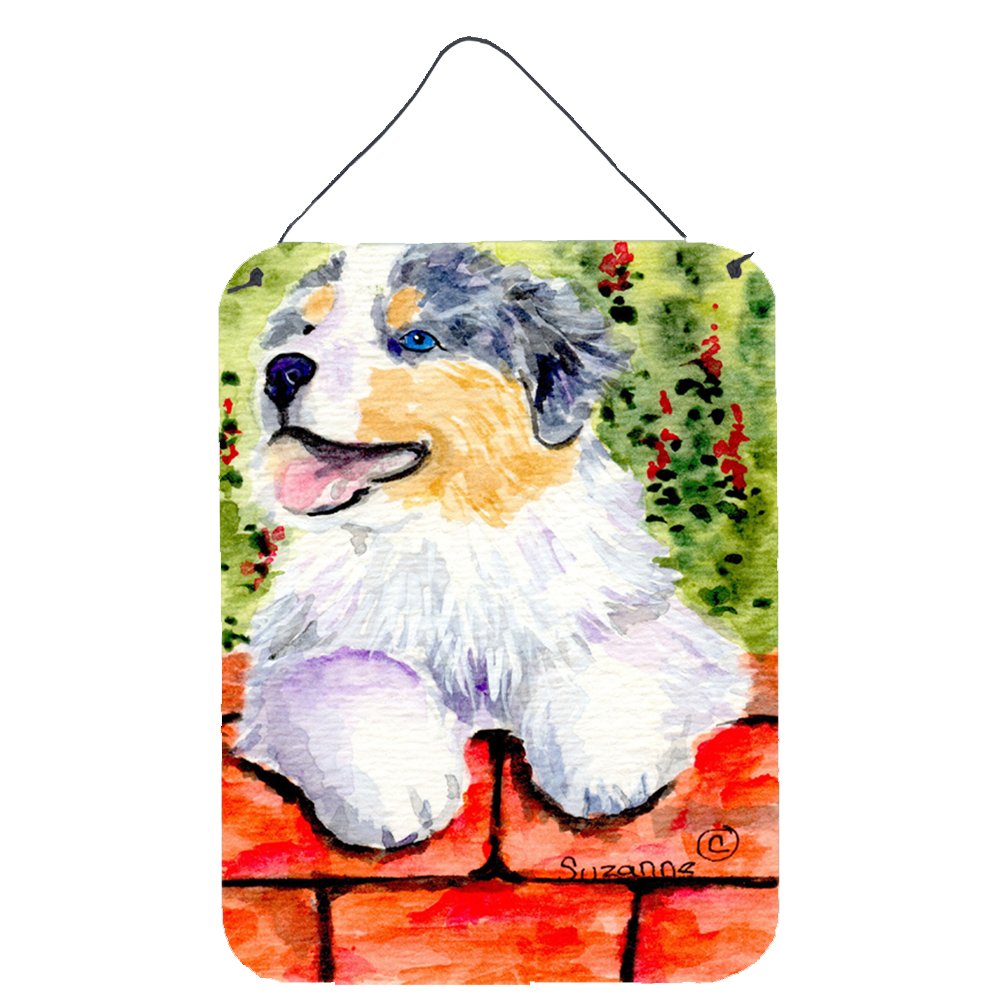 Australian Shepherd Wall Decor - 12x16 Aluminum Metal Sign for Kitchen, Bar, Bathroom & Front Door | Colorful Home Plaque for Dog Lovers | Perfect for Farmhouse, Rustic & Pet-Themed Room Decor