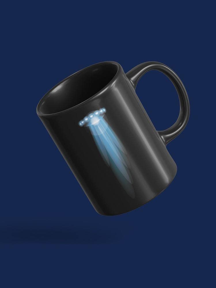 Spaceship Beaming Lights Coffee Mug - Unique Sci-Fi Themed Ceramic Cup for Tea & Coffee Lovers - Perfect for Office, Home Use & Gift Giving